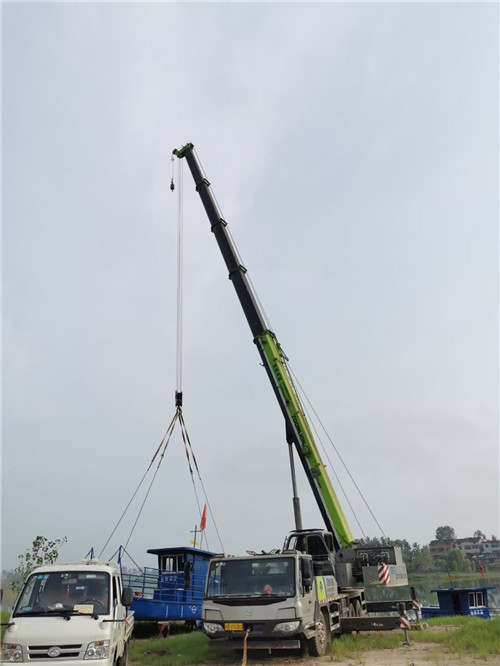 西乡县桥梁建设吊装案例